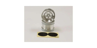 Rear Wheel 1.7 inches Satin Chromed (2) Kyosho Tomahawk