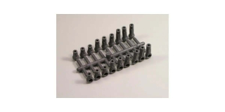 Ball End Caps hard, grey 4,8mm (12) Kyosho Lazer ZX7