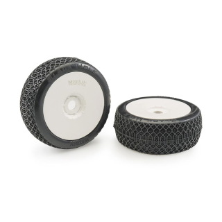 Matrix Blackhole Medium 1:8 Buggy Pre-glued White Wheels (2)