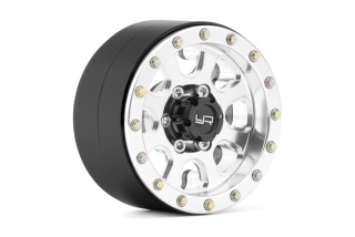 1.9 Aluminum CNC 8 Spoke Beadlock, 2ks Stříbrné