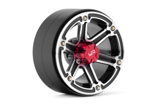 2.2 Aluminum CNC 6 Spoke Beadlock Wheel 2ks, Černé