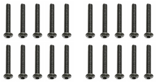 M3x20mm šroub s imbusouvou půlkulatou hlavou, 10ks.