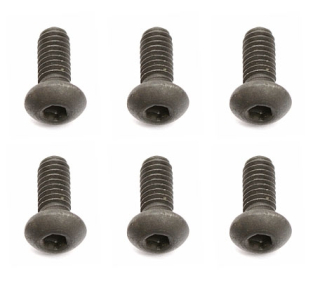 M2,5x6mm šroub s imbusouvou půlkulatou hlavou, 10ks.