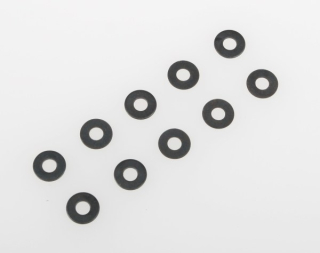 Vymezovací podložky, 3x8mm, černé, 10 ks.