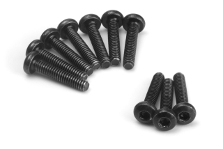 Imbusové šroubky s kulatou hlavou M2x10mm (10 ks)