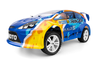 HiMOTO 1:10 Rally X Brushless 2,4 GHz RTR set, modrá