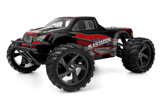 HiMOTO 1:18 Monster Truck MASTADON Brushless 2,4 GHz RTR set, červená