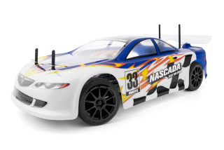 HiMOTO 1:10 Onroad NASCADA Brushless 2,4 GHz RTR set, modrá