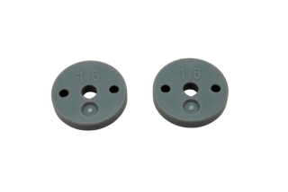 Přesné plastové pístky 1/10 BBS tlumičů (1.6x2 díry, ploché) (13mm) (2 ks)