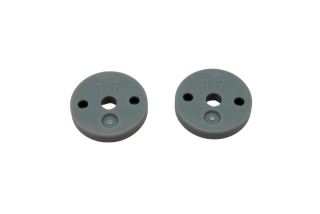 Přesné plastové pístky 1/10 BBS tlumičů (1.7x2 díry, ploché) (13mm) (2 ks)
