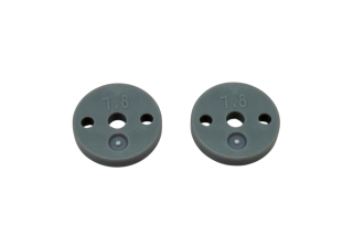 Přesné plastové pístky 1/10 BBS tlumičů (1.8x2 díry, ploché) (13mm) (2 ks)