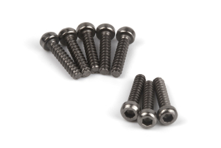 Imbusové šroubky s kulatou hlavou samořezné M2,6x12mm (8 ks)