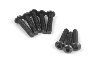 Imbusové šroubky s kulatou hlavou M3x15mm (8 ks)