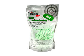 5000 ks 6mm munice/kuličky, biologicky rozložitelné, zelené