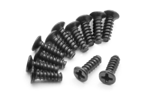 Samořezné šroubky se zápustnou hlavou KBHO 2,6x8mm (12 ks)