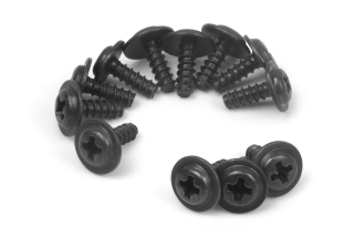 Samořezné šroubky s límcovou hlavou PWAO 2,3x7mm (12 ks)