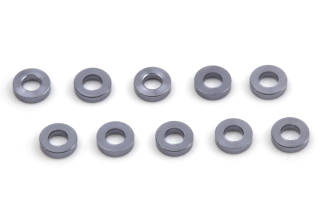Hliníkové podložky 4 x 1,4 x 1 mm (Gunmetal/10 ks)