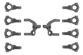 RC10B7.1 FT Set těhlic řízení a závěsů, karbon