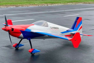 67" Laser - Modrá/Červená/Bílá 1,70m