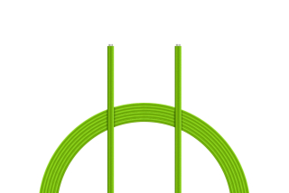 Kabel PVC 0.055mm2 10m (zelený)