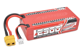 LiPo Hardcase akumulátor 50C - 2500mAh - 2S - 7,4V - XT-60