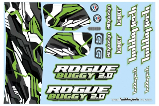 Rogue Buggy 2.0 Samolepky zelené