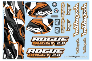 Rogue Buggy 2.0 Samolepky oranžové