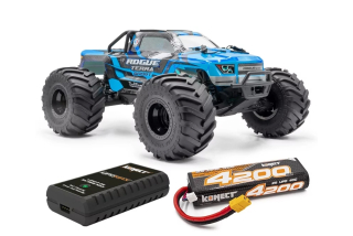 ROGUE TERRA SPORT RTR Brushless Monster Truck 4WD, modrá + akumulátor a nabíječ