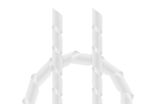 Spirálová bužírka 5x3,7 mm transparentní 2m