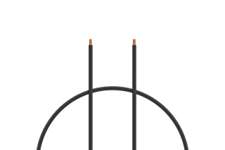 Kabel silikon 0.5mm2 1m (černý)