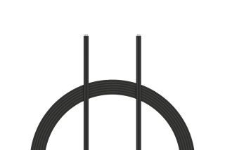 Kabel silikon 0.25mm2 1m (černý)