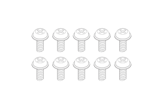 Turbo Racing Šroubky M1,7 x 3 mm 10 ks