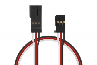 4606 J prodlužovací kabel 900mm Futaba plochý silný, zlacené kontakty (PVC)
