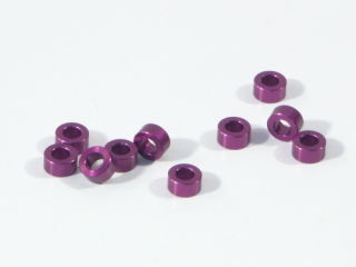 Podložka alu 3x6x3,0mm (fialové 10ks.)