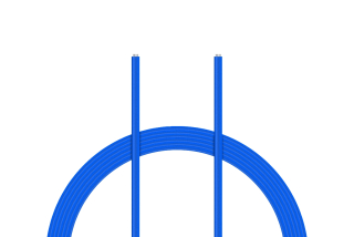 Kabel silikon 2.5mm2 1m (modrý)