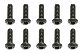 M3x10mm šroub s imbusouvou půlkulatou hlavou, 10ks.