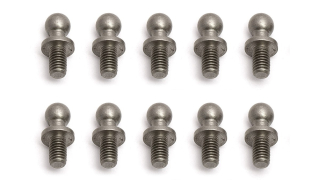 Kulové čepy, dlouhý krček, 5 mm délka závitu, 10 ks.