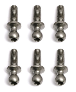 Kulové čepy, dlouhý krček, 8 mm délka závitu, 10 ks.