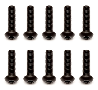 M2,5x10mm šroub s imbusouvou půlkulatou hlavou, 10ks.