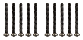 M2,5x25mm šroub s imbusouvou půlkulatou hlavou, 10ks.