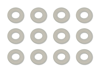 Nylon podložky, 6x3x1mm, 12 ks.