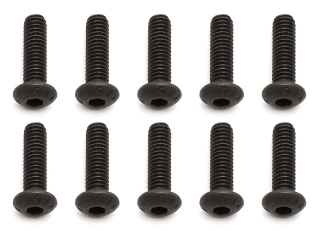 M4x10mm šroub s imbusouvou půlkulatou hlavou, 10ks.