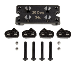 FT B6 ocelový Bulkhead, 34g, 20°, černý, 1 ks.