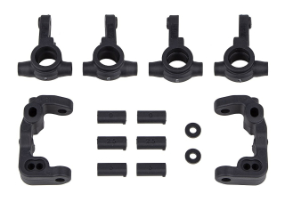 B6.4 -1mm plast. náboje kol a před. držáky nábojů říz. včetně vložek, Carbon 2+2+2 ks.