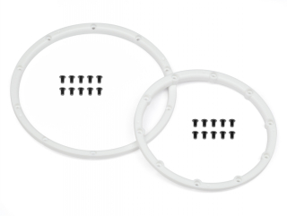 Wheel Bead Lock Rings (White/For 2 Wheels)