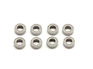 SWORKz kuličkové ložiska s kovovou prachovkou 6x12x4mm, 8 ks.
