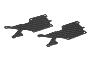 SWORKz uhlíková vzpěra spodní zadního ramena, ABS, 1,0mm, včetně šroubů, 2 ks.