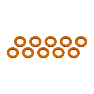 3x6x0,5mm alu podložky oranžové (10 ks.)