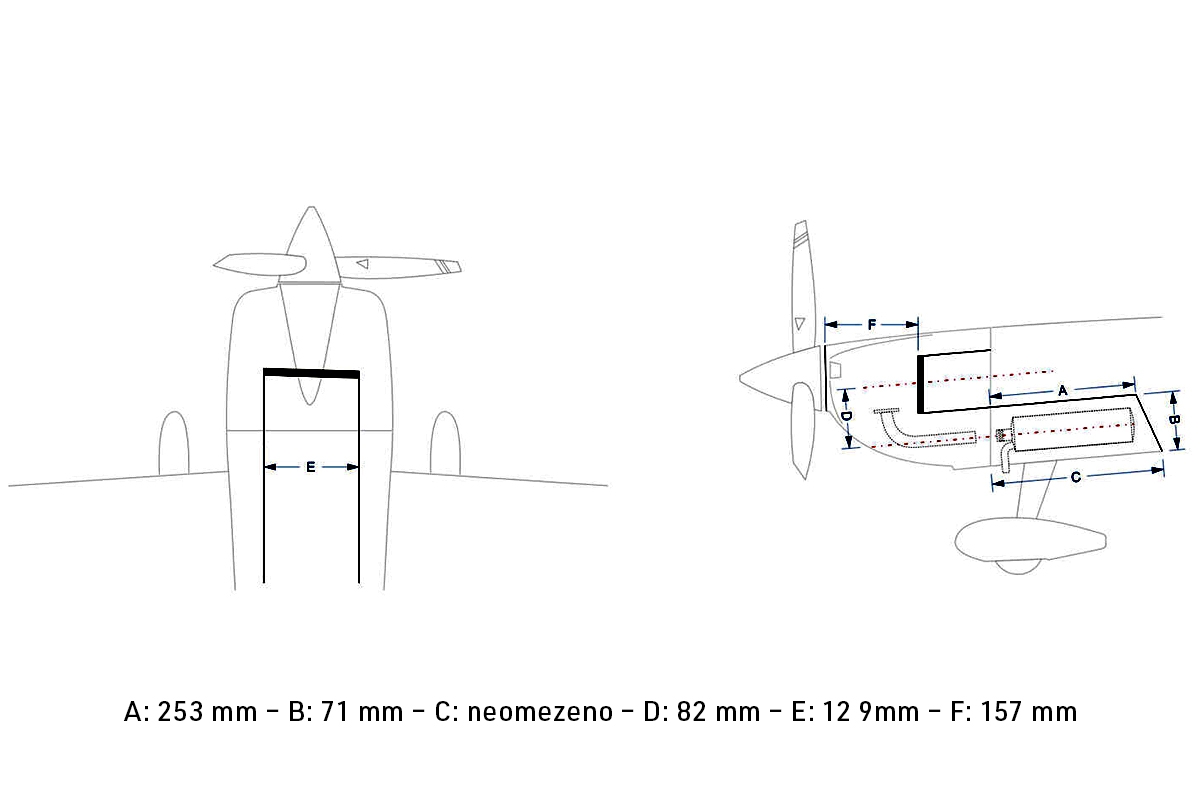 73" Laser 1850mm 35cc Oranžovo-Šedý
