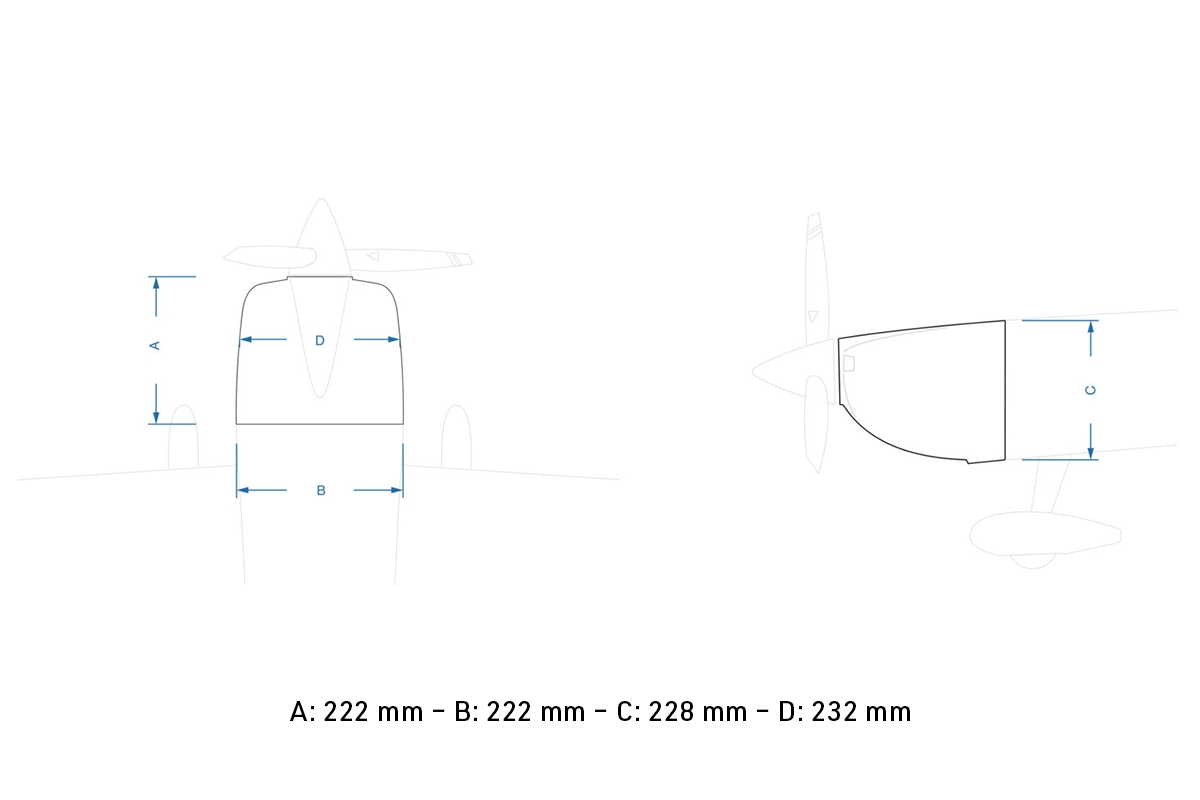67" Laser 1702mm 20cc Oranžovo-Šedý